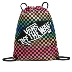 Vans Multicolor Checkered Drawstring Backpack